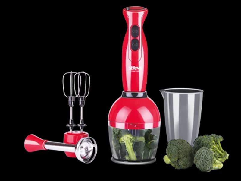 ST-Mago Plus El Blender Seti-Kırmızı