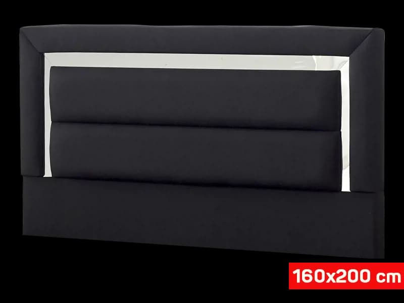 160×200 Anta Başlık 1001 Introbase Siyah Silver