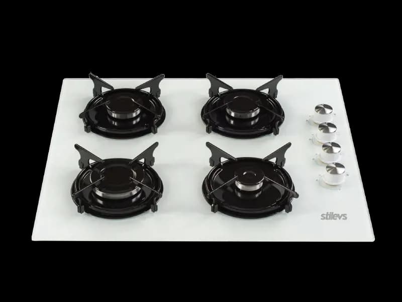 ST-Ao-GLS 640-E-WHITE Kristal Cam Ocak