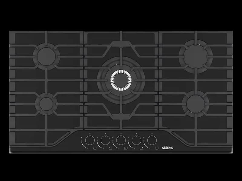 ST-AO-9051G (Döküm) Black Kristal Cam Ocak