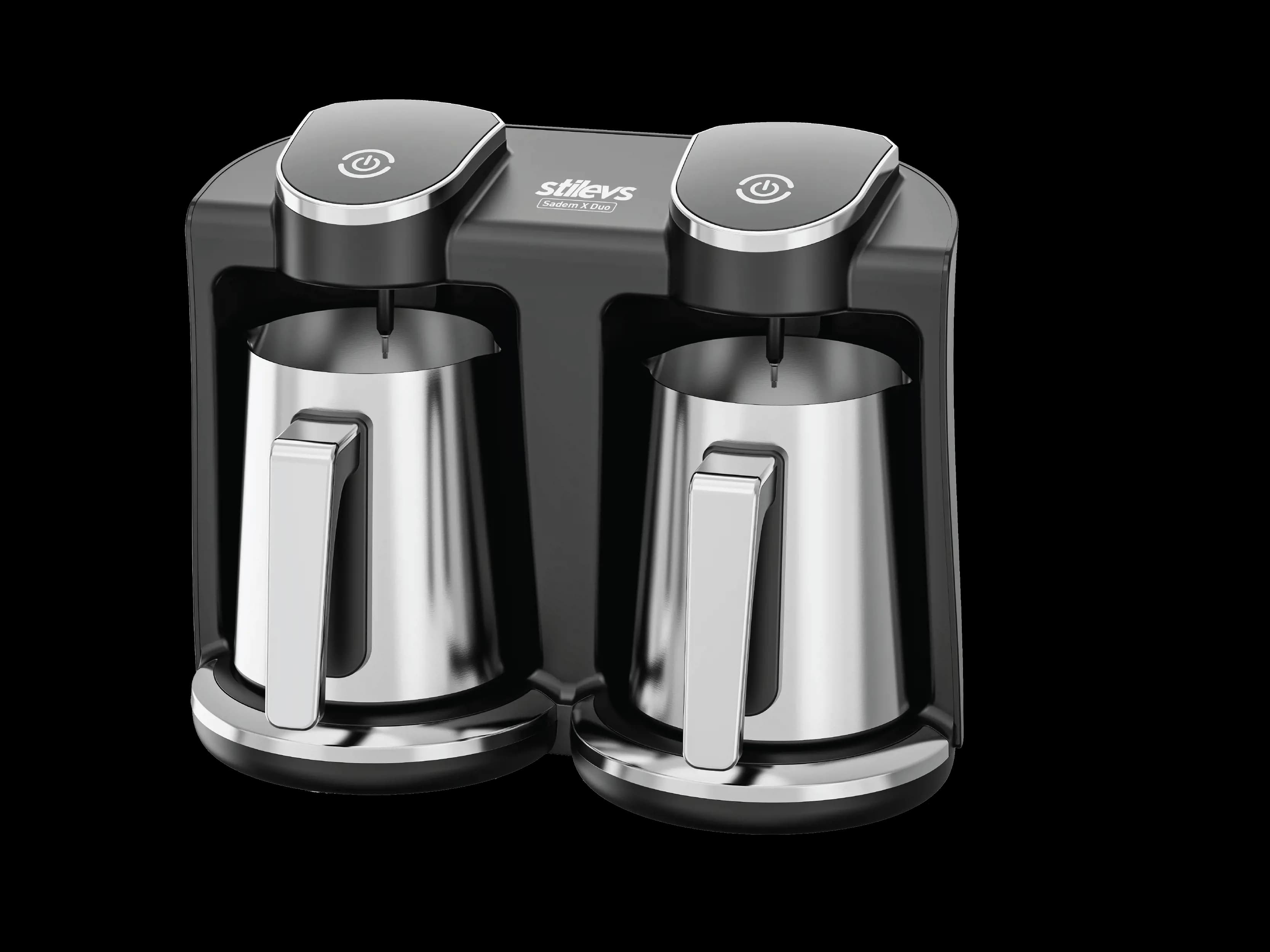 ST-Sadem X Duo Çiftli Otomatik Türk Kahve Makinesi-Inox